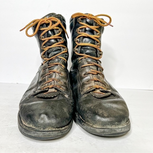 Danner Quarry USA 8” Black Leather Work Boots Size 13 - Picture 2 of 6